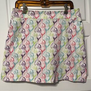 Cutter & Buck CB Dry Tec Geometric Colorful Pocket Side Zip Skort